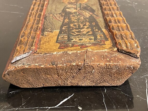 Antique Russian Orthodox Icon on Wood - Etsy