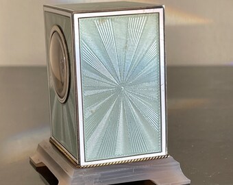 Mappin & Webb アンティーク ギヨシェ エナメル シルバー アゲート