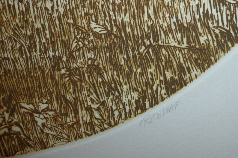 Ruth Leaf Another Time Round Print Etching Signed Limited Edition 48275
