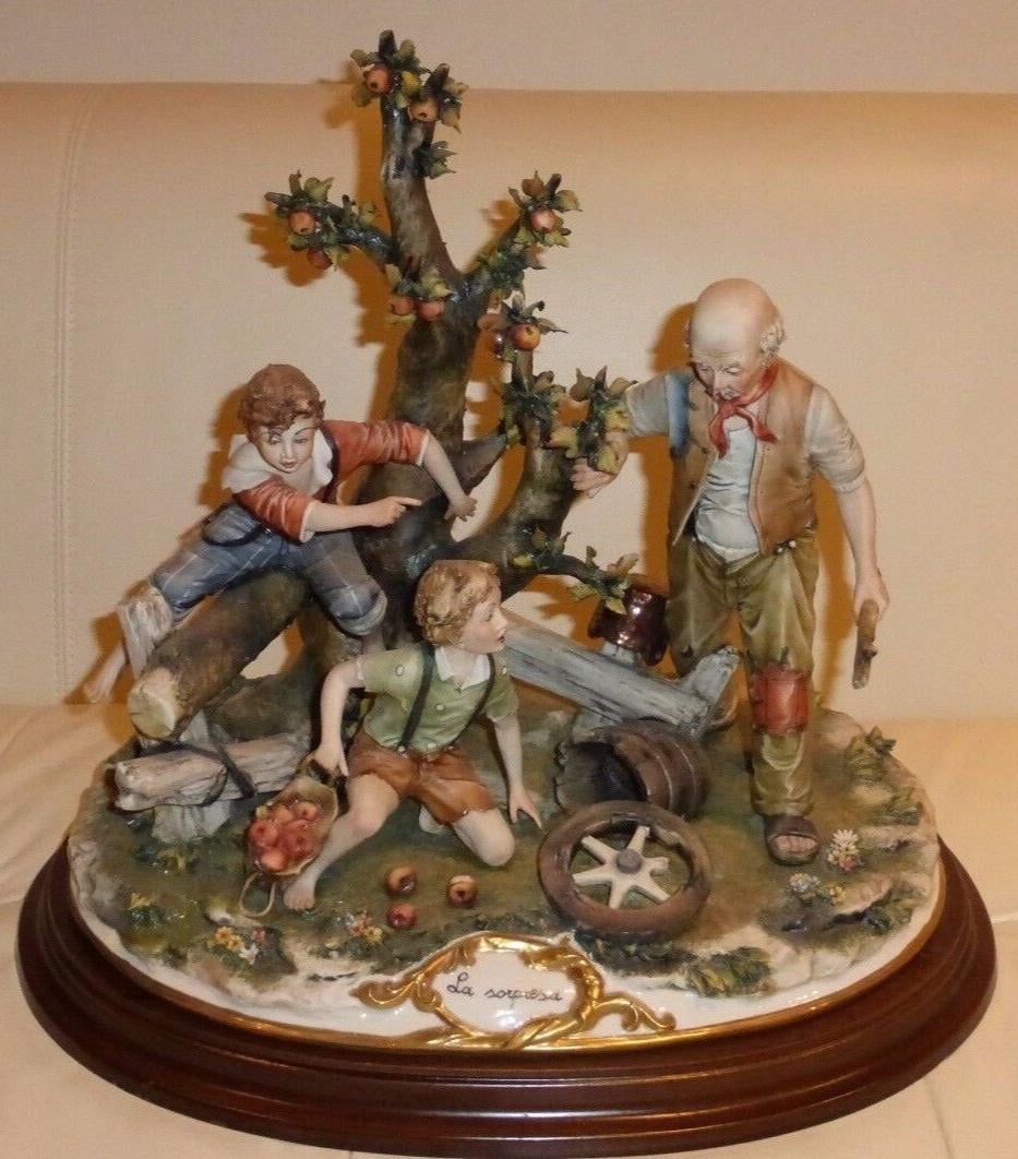 Stunning Vintage Capodimonte Signed 