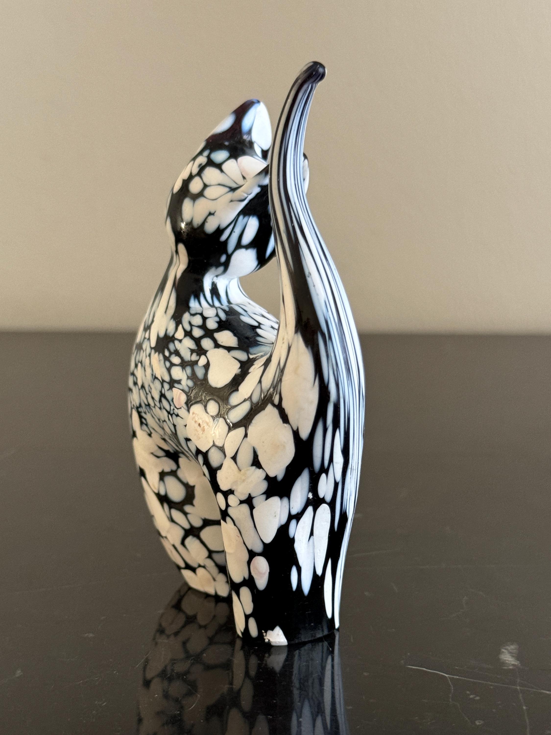 Vintage Archimede Seguso Italian Bianco Nero White/black Murano