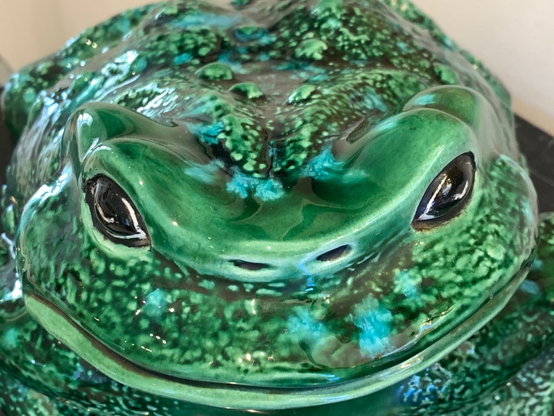 Vintage Arnel's Large Ceramic Frog Toad Figurine image 8