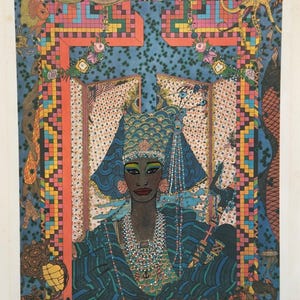 Alberto del Pozo (1945 - 1992) Oricha Yemaya Artist Proof Lithograph Artwork