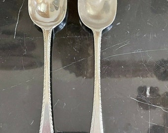 Antiguas 1770's English Georgian Sterling Silver Spoons 36 gramos