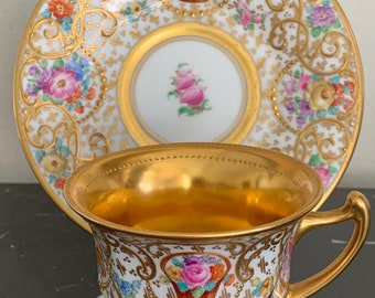ドレスデン？アンティーク 陶磁器 プレート アンティーク陶磁器 c.1900 ジョージ・ジョーンズ デザート