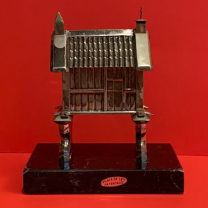 Sterling Silver Cathedral Church Building Replica Sculpture Vigo, Spain
