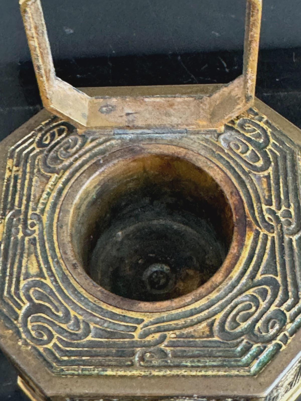 Tiffany Studios Early 1900's NY 1157 Bronze Abalone Inkwell - Etsy