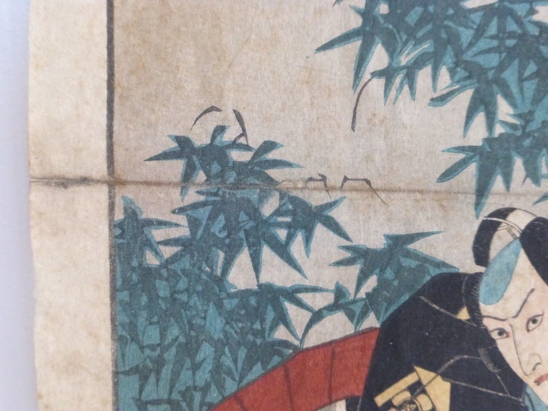 Rare Utagawa Kunisada Ukiyo-e Woodblock Print \u5c0f\u5009\u64ec\u767e\u4eba\u4e00\u9996 Ibaya Sensabur\u014d Publisher