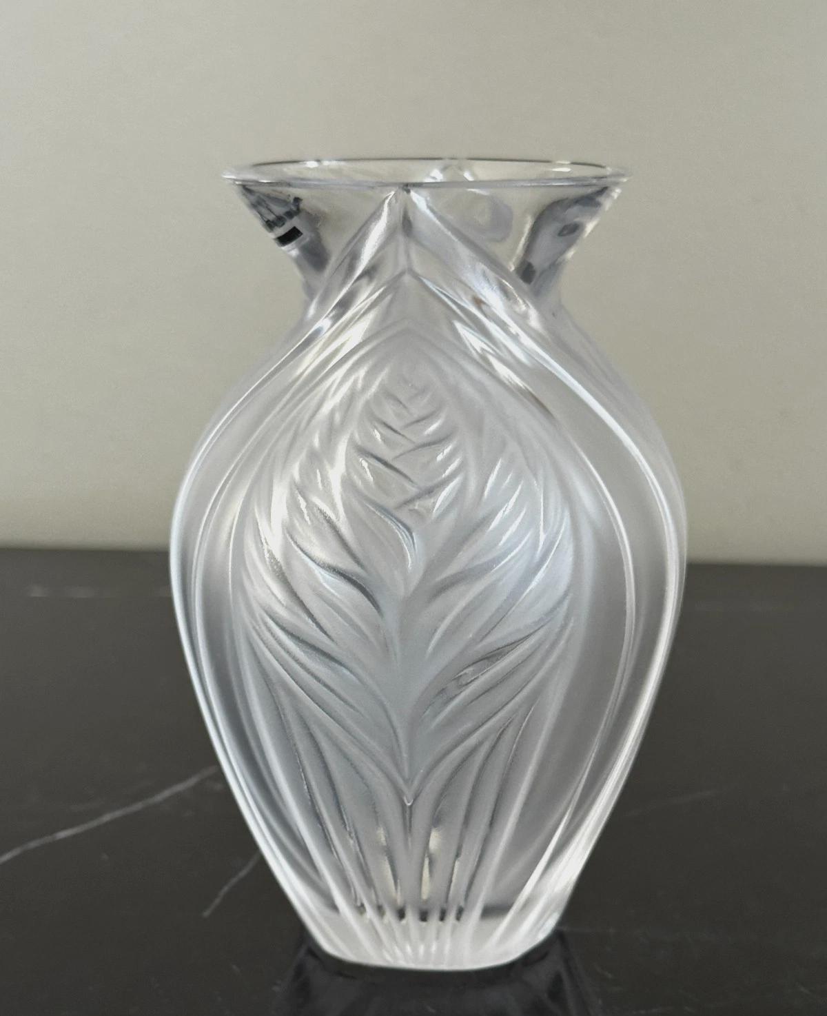 Lalique Crystal Vase - Etsy