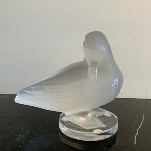 Lalique Crystal France Gaetan Duck Figurine