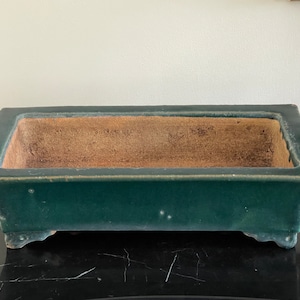 Vintage Japanese Bonsai Tree Pottery Jardiniere Pot Planter