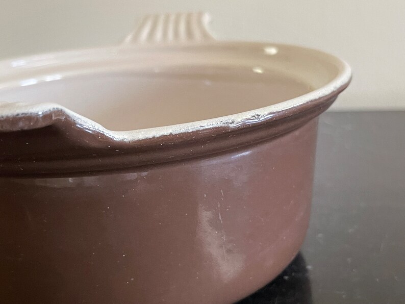 Le Creuset Brown Olla de cazuela de hierro fundido esmaltado 18 imagen 4