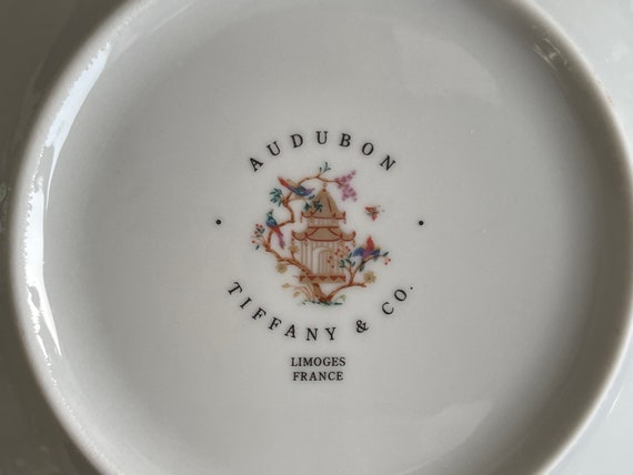 Tiffany & Co Audubon Limoges Hard to Find Porcelain China 5 Piece