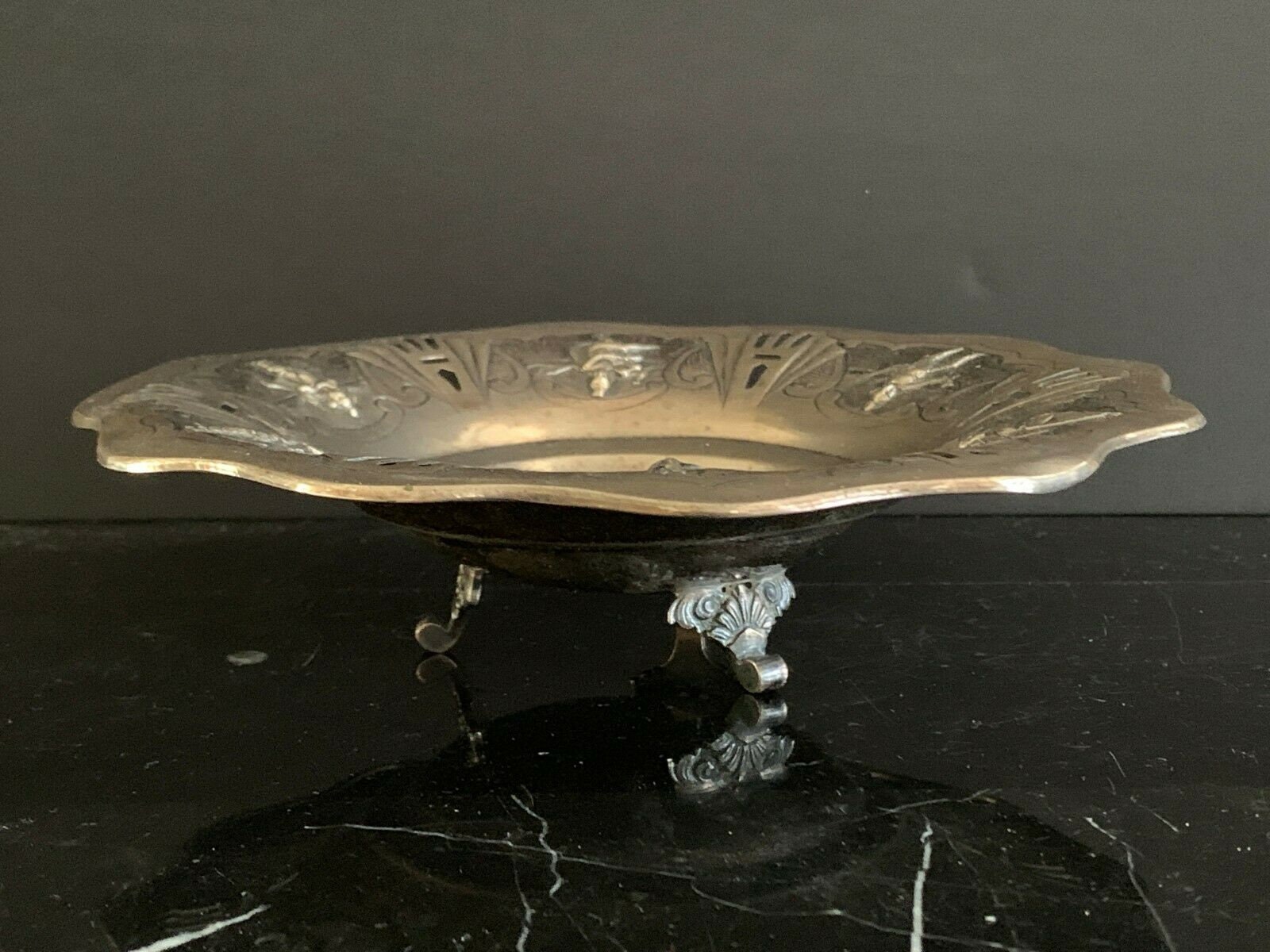 Antique Indian Hindu Silver Footed Repousse Ganesha Bowl 282 | Etsy