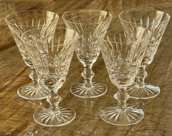 Lot of 4 water glass Cristal d'Arques Longchamp model Wine
