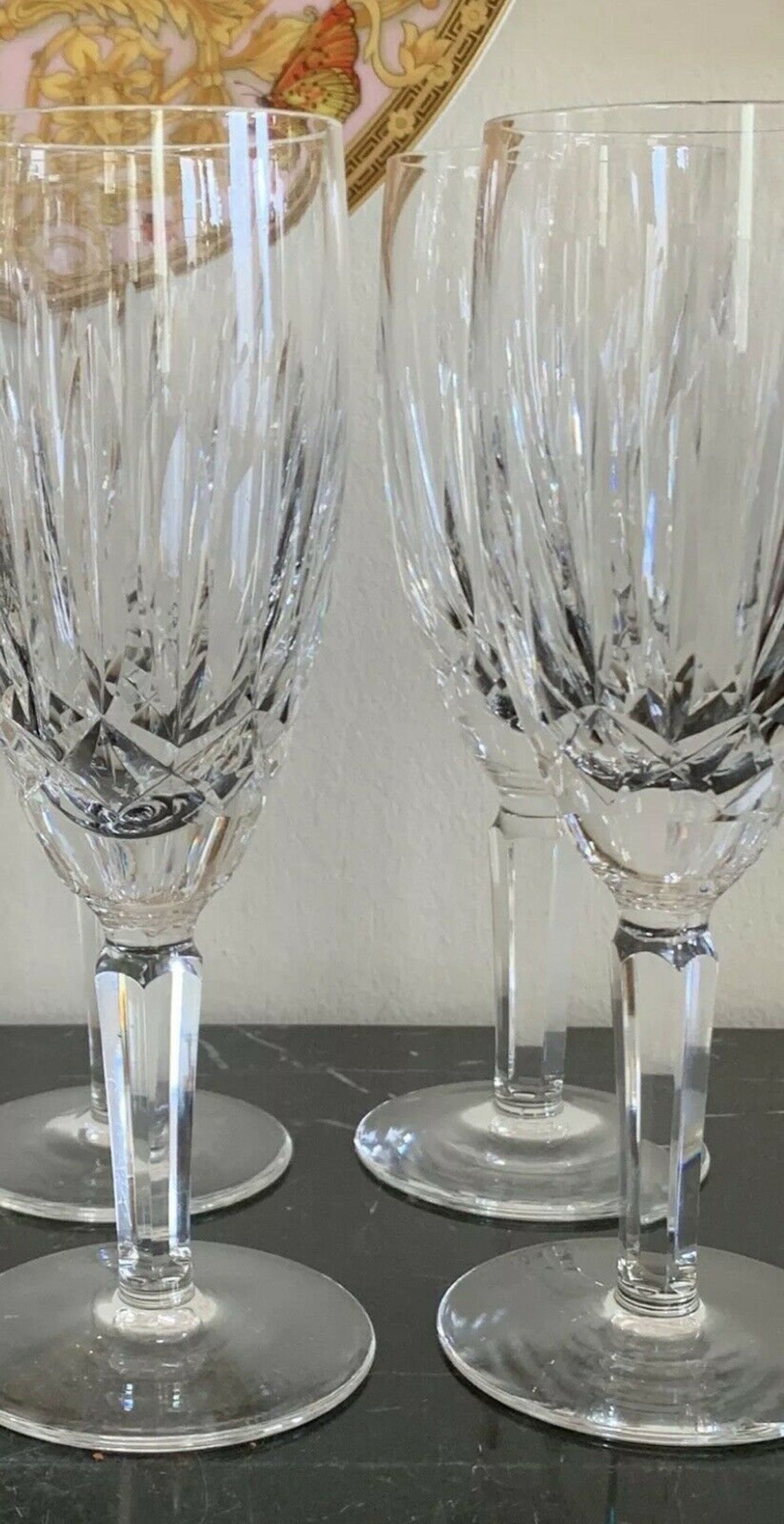 Vintage Waterford Kildare Pattern Fluted Champagne Glasses Set Etsy