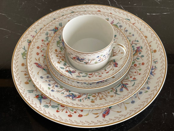 Tiffany & Co Audubon Limoges Hard to Find Porcelain China 5 Piece