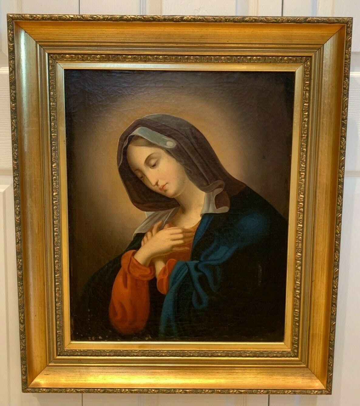Antique Old Master Madonna Portrait Religious