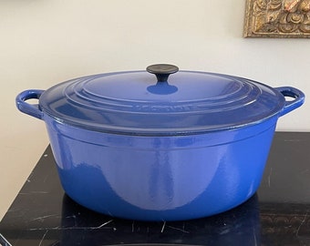 Vintage Le Creuset France Enamel Cast Iron #40 Oval Dutch Oven