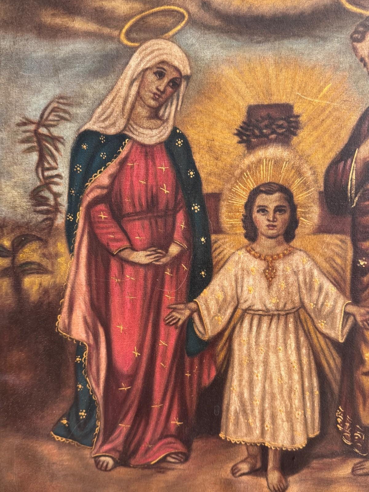 アンティーク 宗教画 油彩 2025年最新】Yahoo!オークション - 宗教画