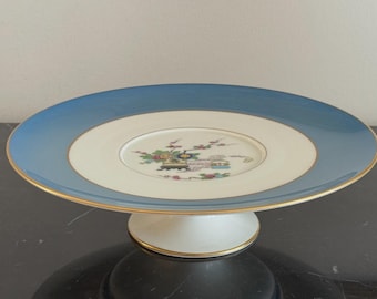 Antique Lenox Pedestal Compote Cake Plate Made for The Bailey, Banks and Biddle of Philadelphia