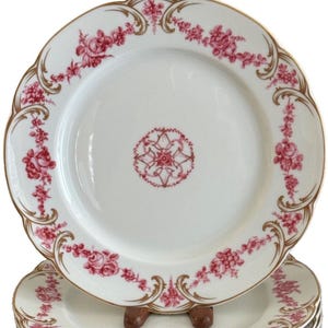 Ancienne Manufacture Royale Limoges Louis XV Se of 5 Dinner Plates Originally by Sevres