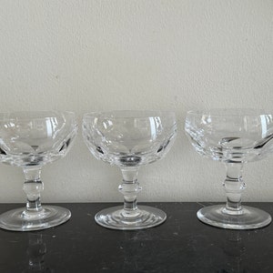 Waterford Crystal Kathleen Champagne Sherbet Glasses Set of 3