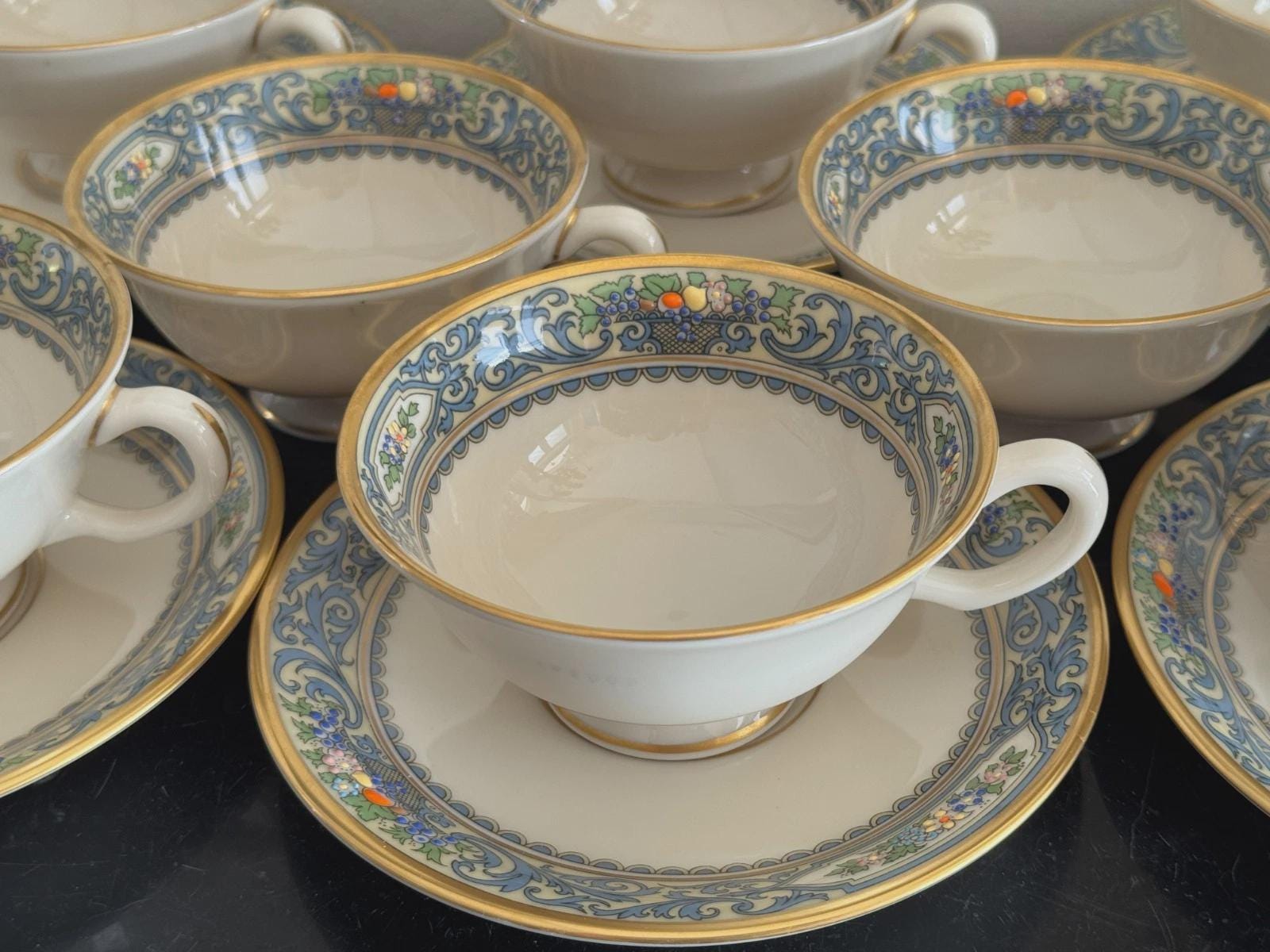 Lenox Autumn Tea Cup and Saucer - Etsy