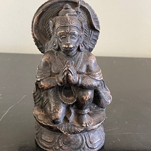 Vintage Indian Carved Hindu Hanuman Statue