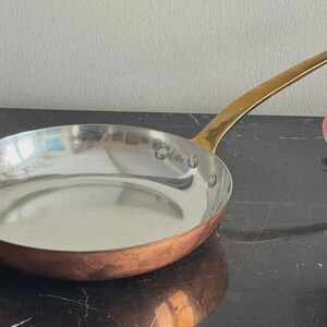 Ruffoni Italy Copper Fry Pan – Brass Handle – Hand Tin Lined