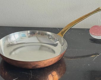 Ruffoni Italy Kupfer-Bratpfanne - Messinggriff - Handzinn ausgekleidet