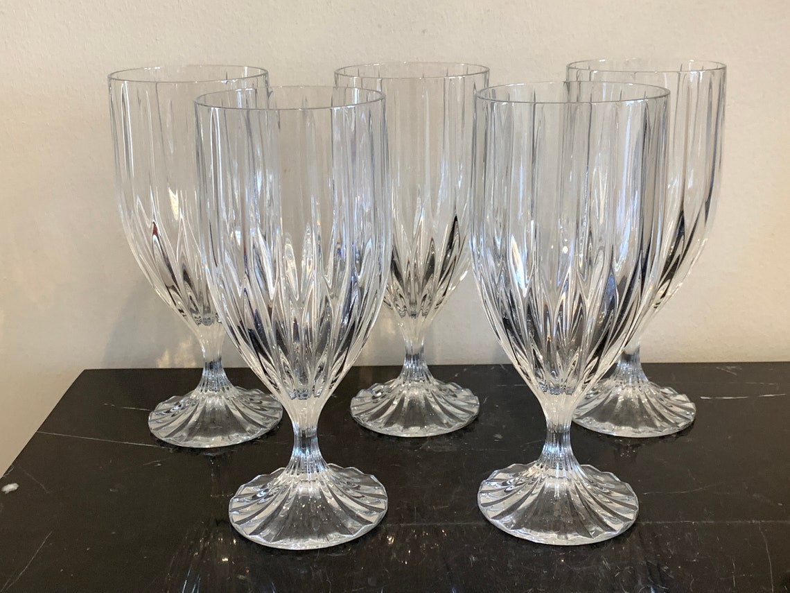 Mikasa Park Lane Fluted Iced Tea Glasses Set of 5 Etsy