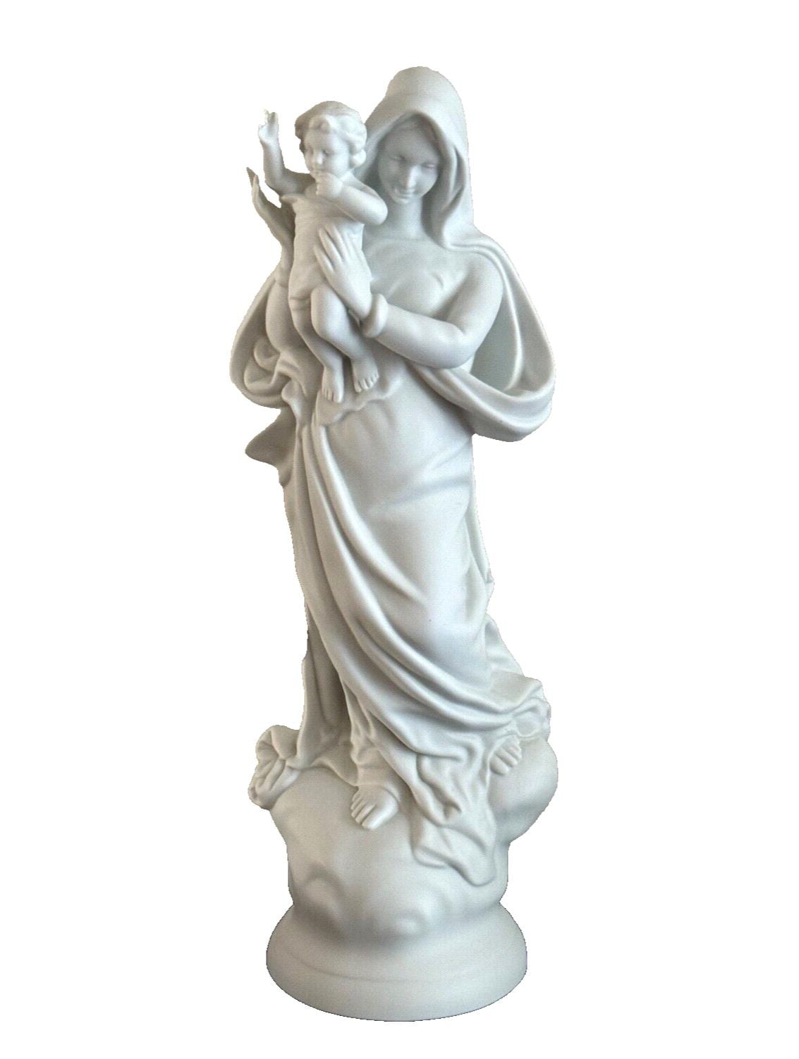 Vista Alegre Portugal Biscuit Virgin Mary Nossa Senhora da Apresentação Statue