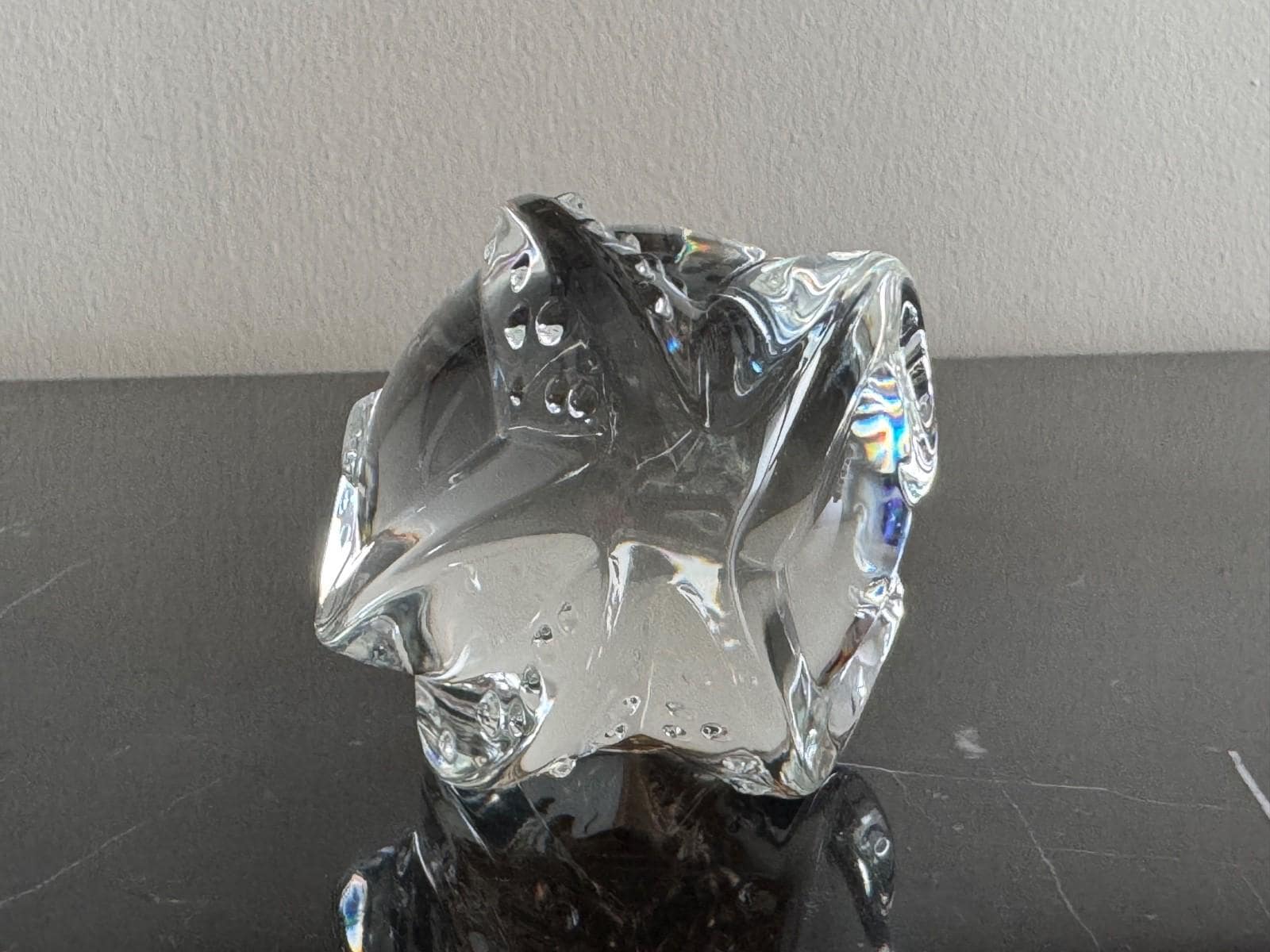 ヴィンテージ サイン入り Steuben タコ型ガラス ペーパーウェイト