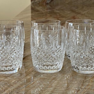 Waterford Crystal Glenmede Set of 6 Double Old Fashioned Tumbler Glasses 12 OZ