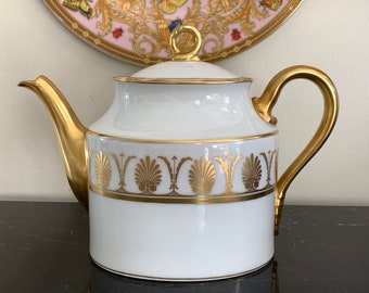 Richard Ginori Pompei Gold 4-Cup Teapot 5 1/2" High