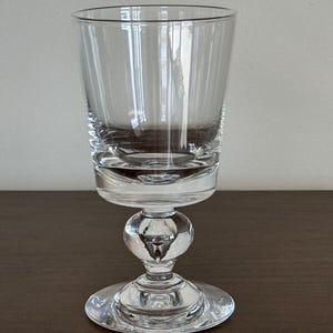 Steuben Mid-Century Teardrop Pattern 7926 Water Goblet 6 1/2" Tall
