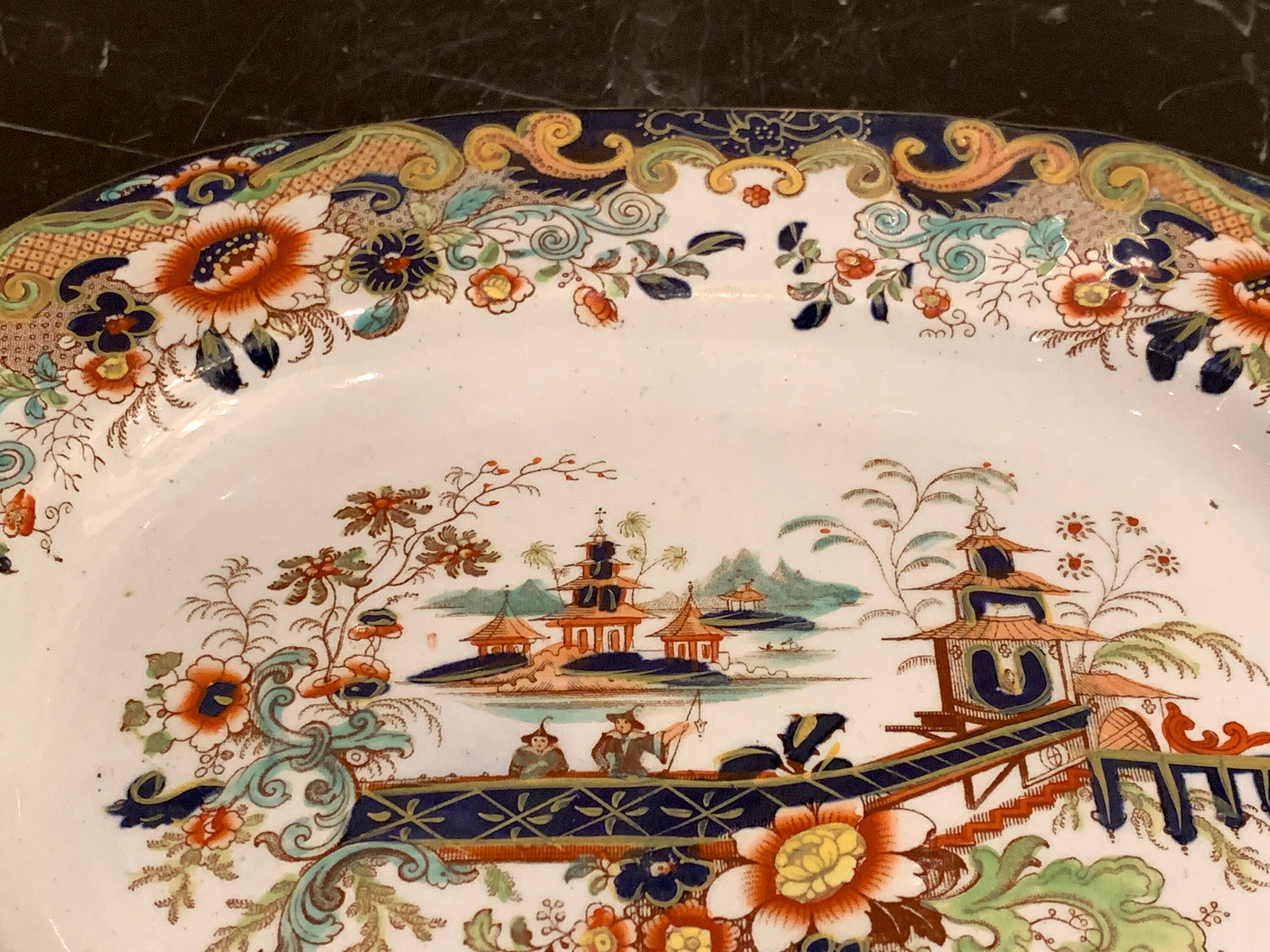 Antique Real Ironstone China Bowl and Plate | Etsy