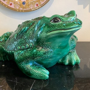 Vintage Arnel's Large Ceramic Frog Toad Figurine image 10