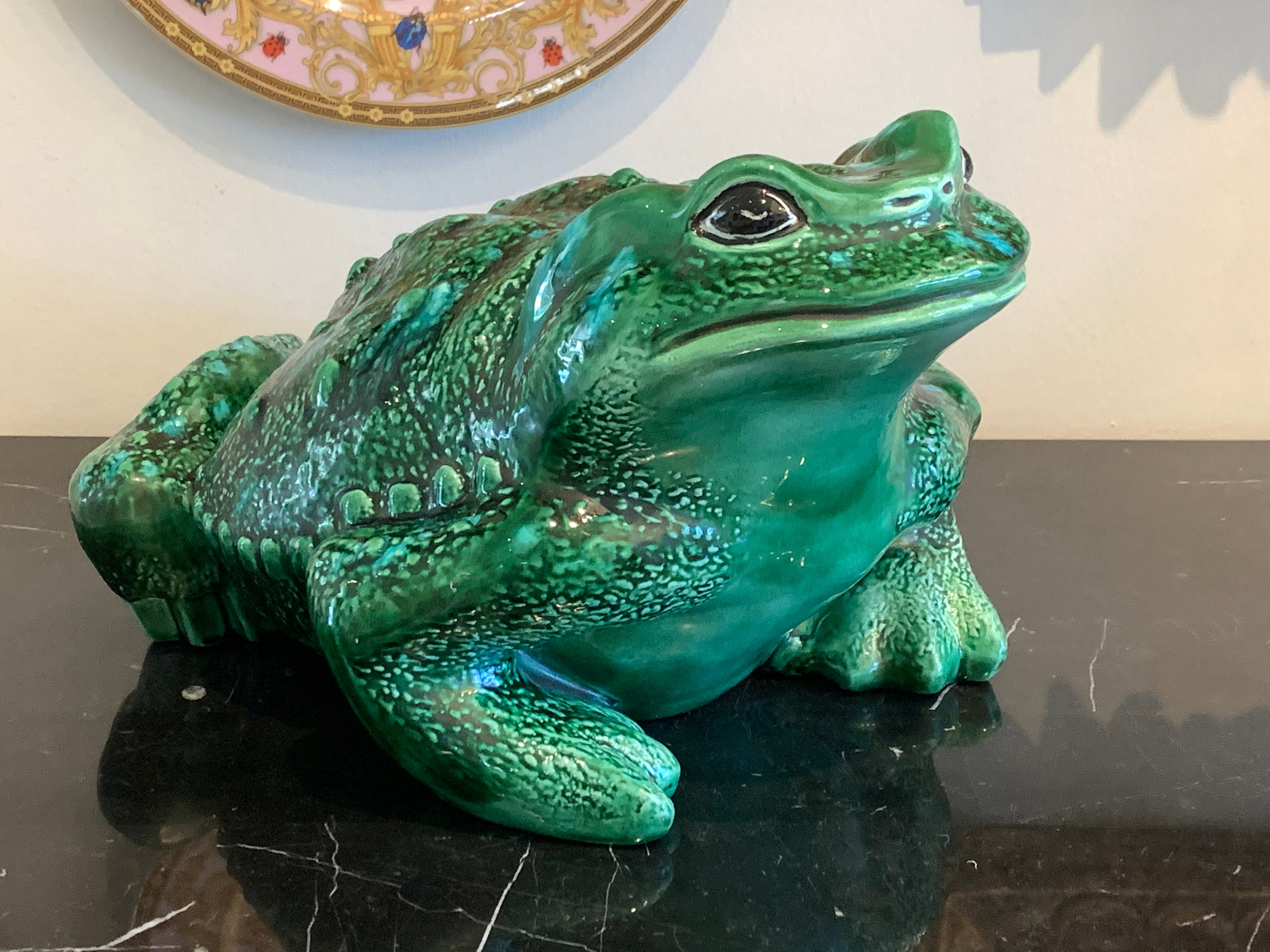 Vintage Arnel's Large Ceramic Frog Toad Figurine Etsy Australia