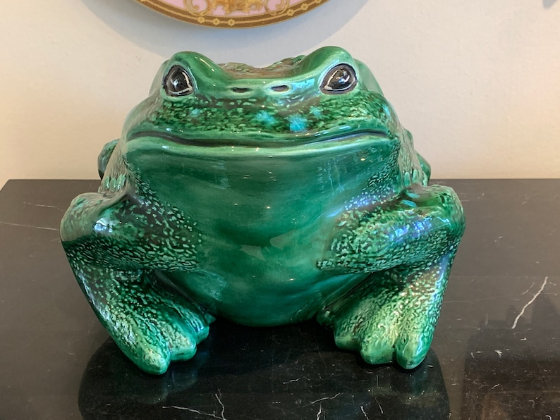 Vintage Arnel's Large Ceramic Frog Toad Figurine image 3