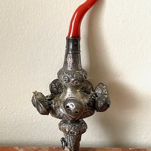 Antique George Unite Birmingham Sterling Silver Child's Rattle Whistle