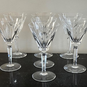 Waterford Crystal Sheila Set of 7 Claret Wine Glasses