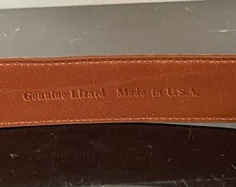 Polo Ralph Lauren Genuine Lizard Leather Size 40 Belt With