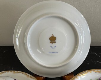 Antique Dresden Franziska Hirsch 1901-1914 Porcelain Mark Cups and