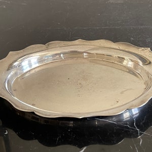 Vintage Israel Freeman & Son Ltd. Sterling Silver Oval Dish 111 Grams