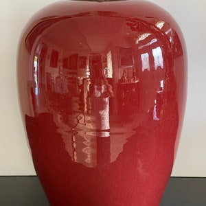 Antique Chinese Red Glazed Ginger Jar