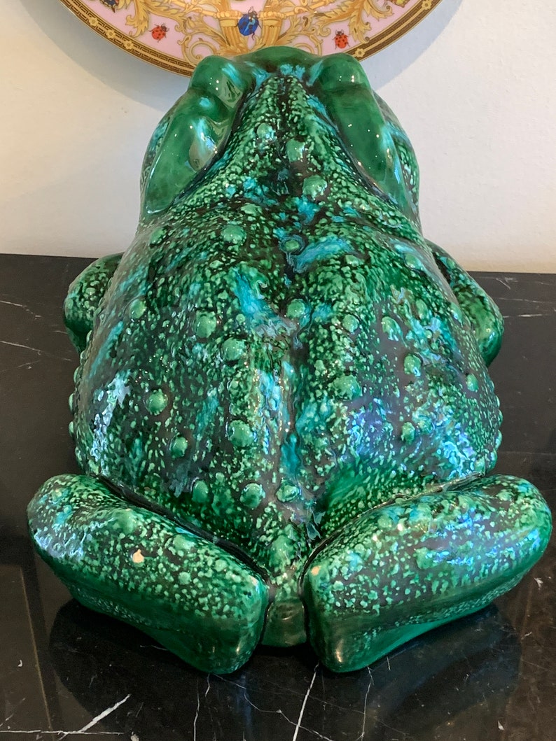 Vintage Arnel's Large Ceramic Frog Toad Figurine image 6