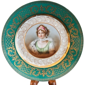 Royal Vienna Austria Queen of Prussia Portrait Porcelain Plate