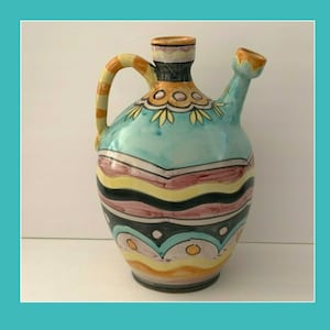 Exceptional Solimene Italian Pottery Jug